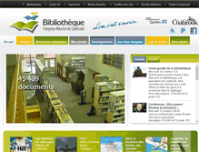 Tablet Screenshot of bibliotheque.coaticook.qc.ca